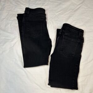 lot of 2 Cat and Jack high-rise skinny ultimate stretch girls Size 14 blk jeans
